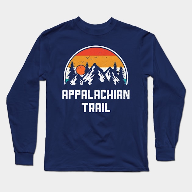 Vintage Appalachian Trail Nature Hiking Mountains Souvenir Long Sleeve T-Shirt by kalponik